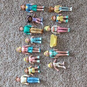 1993-1996 Playskool dolls and pet bed